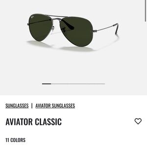 RayBans Aviators Sunglasses